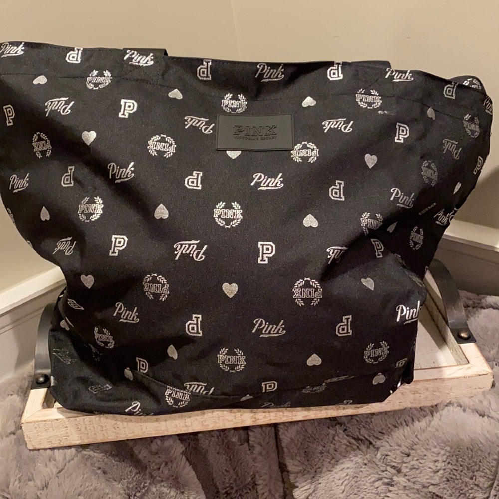 Pink zipper tote